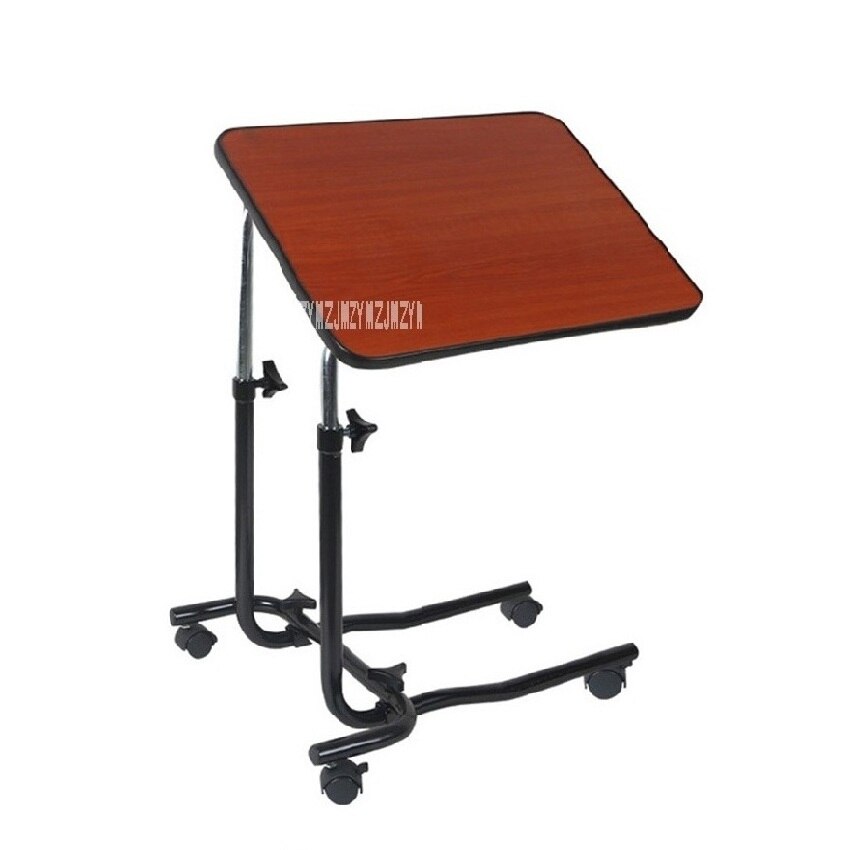 LQX-070005 Detachable Side Table Portable Dining Table With Wheels Simple Movable Laptop Desk Patient Care Adjustable Height