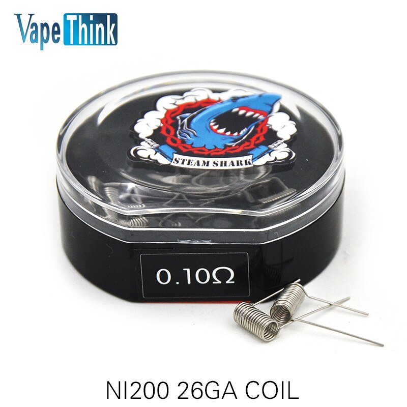 Vapethink Steam Shark Fused Clapton Hive Tiger Quad Twisted Mix Flat Twisted Alien Notch Ni200 Prebuild Coil