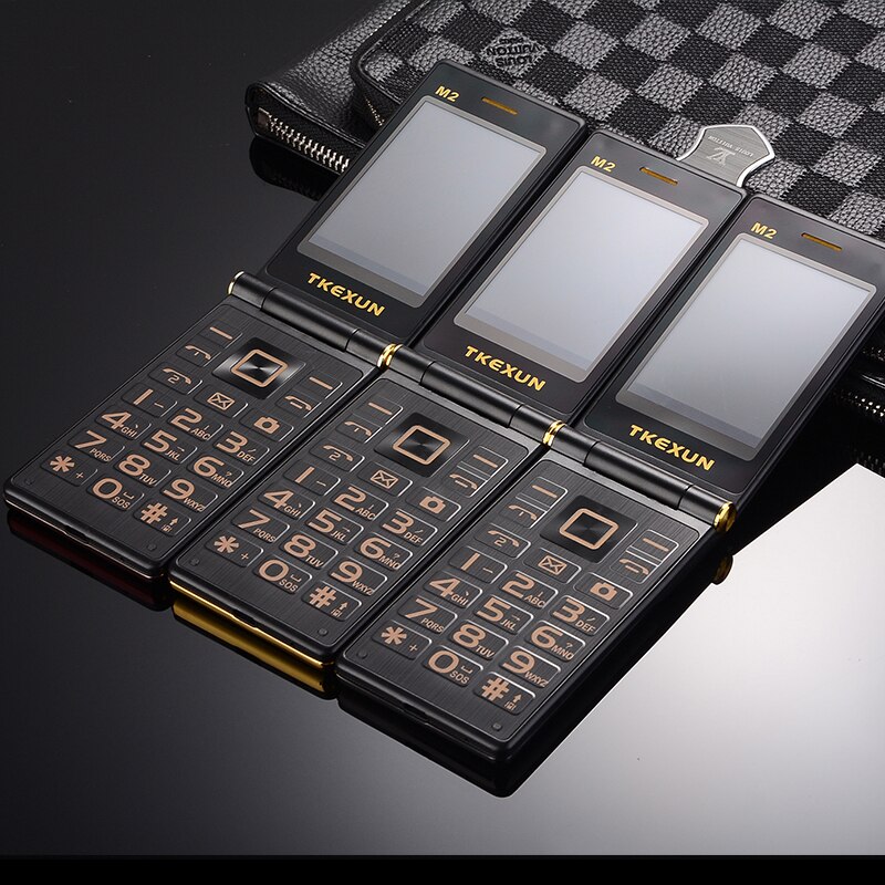 Téléphone portable professionnel à écran tactile de 3.0 pouces pour hommes, avec touche sos rapide, corps en métal, téléphone portable non intelligent pour seniors de  m2 p302 pouces