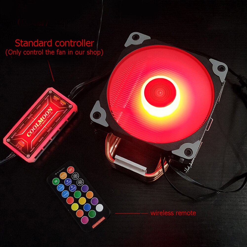 Coolmoon – câble adaptateur de contrôleur de ventilateur 11cm/4.33 "17cm/6.69", petit cordon de convertisseur 4Pin/6Pin à 5V ARGB 3Pin