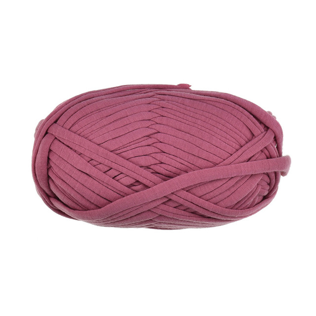 100 g/stks 30M Breien Dikke Draad Gehaakte Doek Garen breien crochetting draad DIY Tas Handtas Tapijt Kussen Katoenen Doek: Rose red