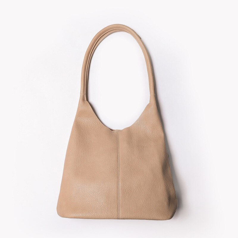 Casual Women Shoulder Bag Large Capacity Shopping Bags Female Tote Handbag Solid Soft Leather Shopper Lady Travel Purse Bag