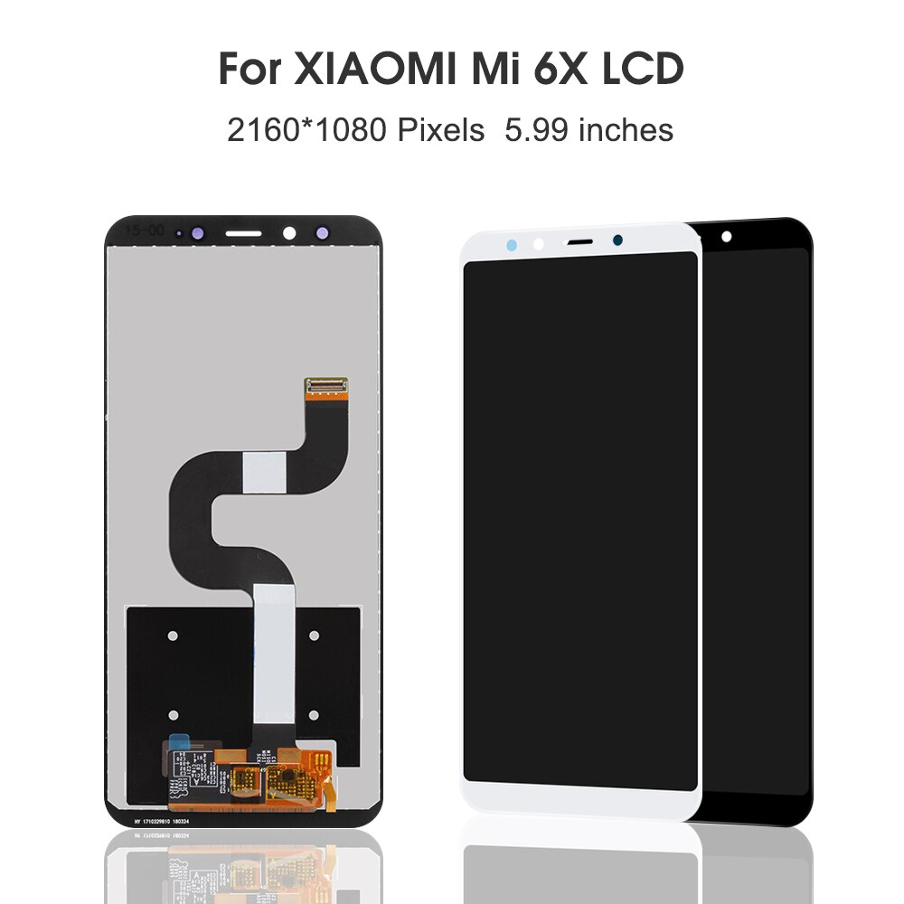 Original 5.99 ''Display Für Xiaomi Mi A2 LCD Display Touchscreen Digitizer Montage Mit Rahmen Für Xiaomi Mi 6X display screen