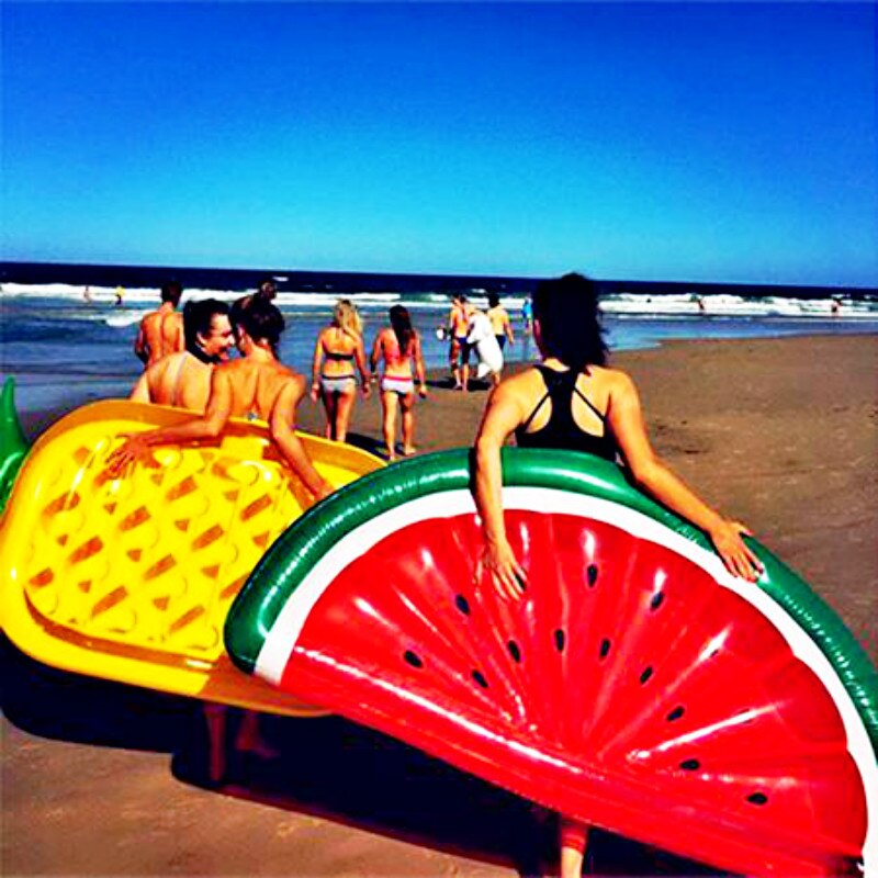 185cm gonflable géant piscine flotteur matelas jouets pastèque ananas Cactus plage eau natation anneau bouée de sauvetage mer fête