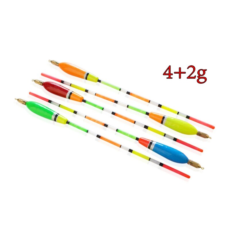 Flotador de pesca con plomo de cobre, boya de madera, corcho, pesca, boya flotante, boya Vertical, herramientas de pesca, 5 unidades: YELLOW