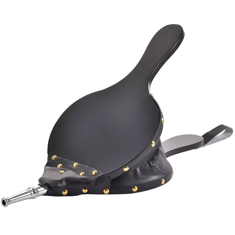 Soplador de chimenea de cuero, fuelle de mano, estufa tradicional, encendedor de fuego, ventilador para el hogar, bricolaje, accesorios de chimenea: Default Title
