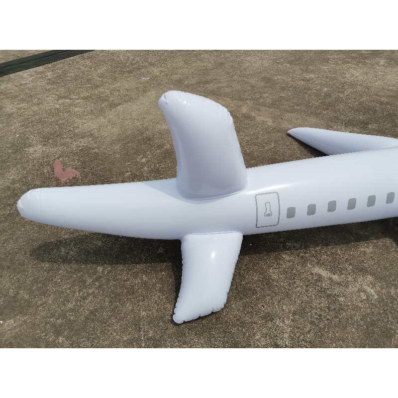 Inflatable airplane model Toys For Kids Outdoor Indoor 1/2/3 M Airplane Inflation Toy White Decorative Plane mini