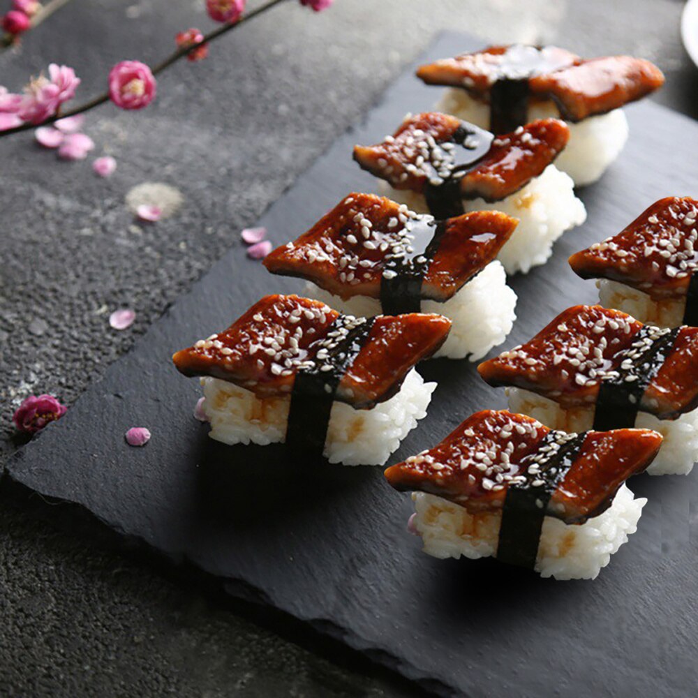 1Pc Slate Plate Novel Safe Banquet Plate Slabstone Pan Chic Display Dish Serving Dish