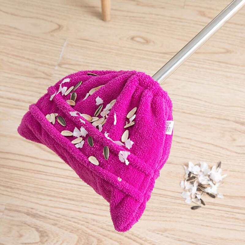 Multi-function Broom Flannel Broom Sweeping Cloth Cleaning Rag Mop Replacement Cloth Soft Reusable Practical