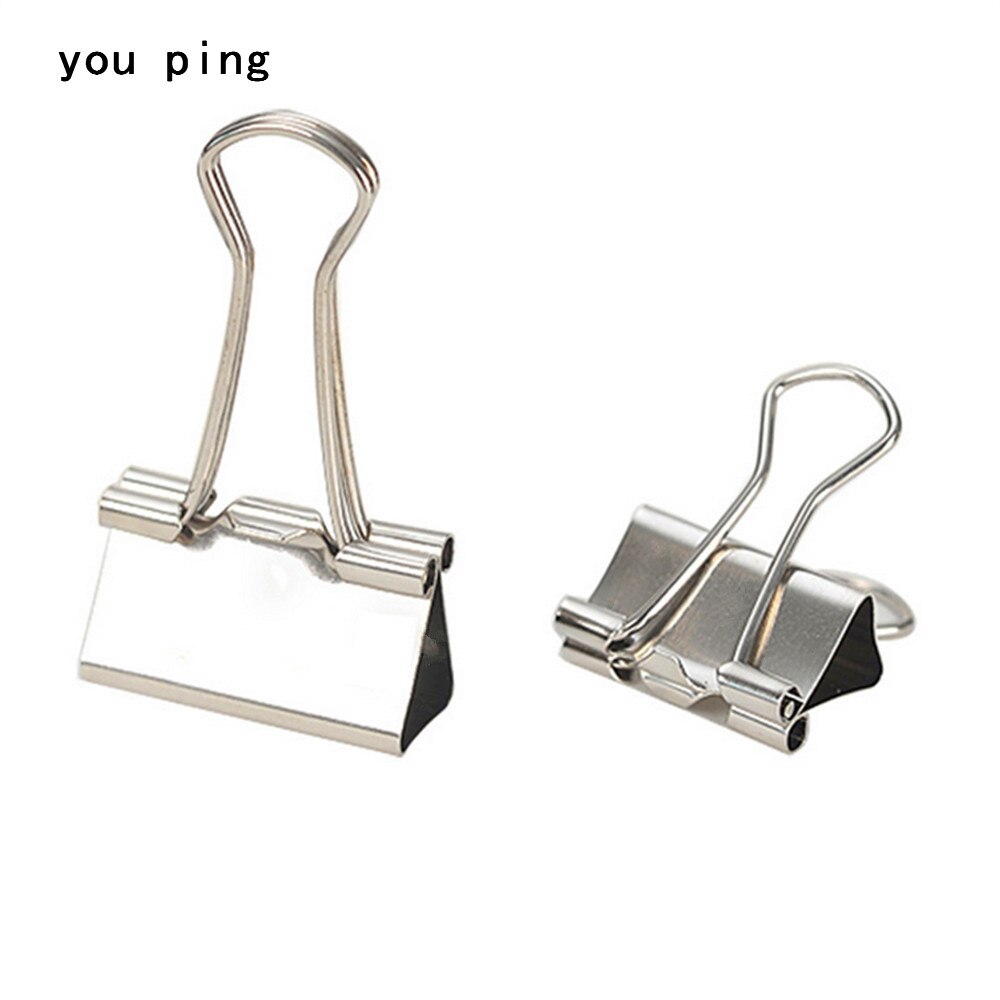 15mm 19mm 25mm 32mm 41mm 51mm Platinum Clamp Paper Binder Clips Bookmark Clips Memo Clip Student School Office Supplies