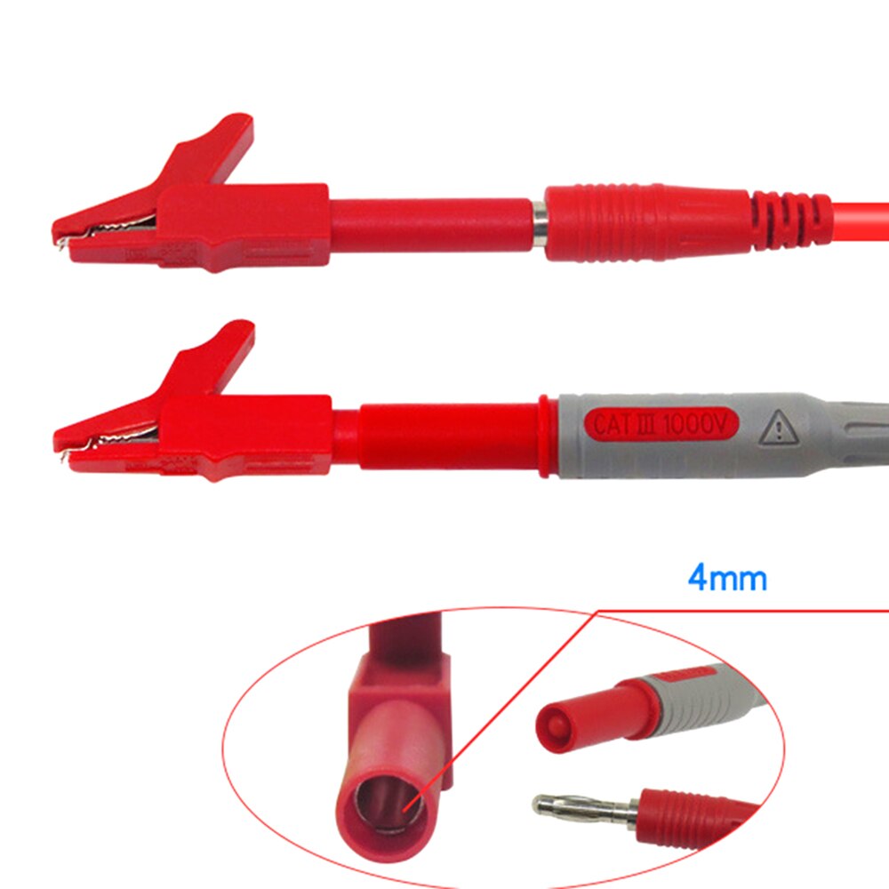 2Pcs 300V 15A Alligator Clips Crocodile Clamp For Multimeter