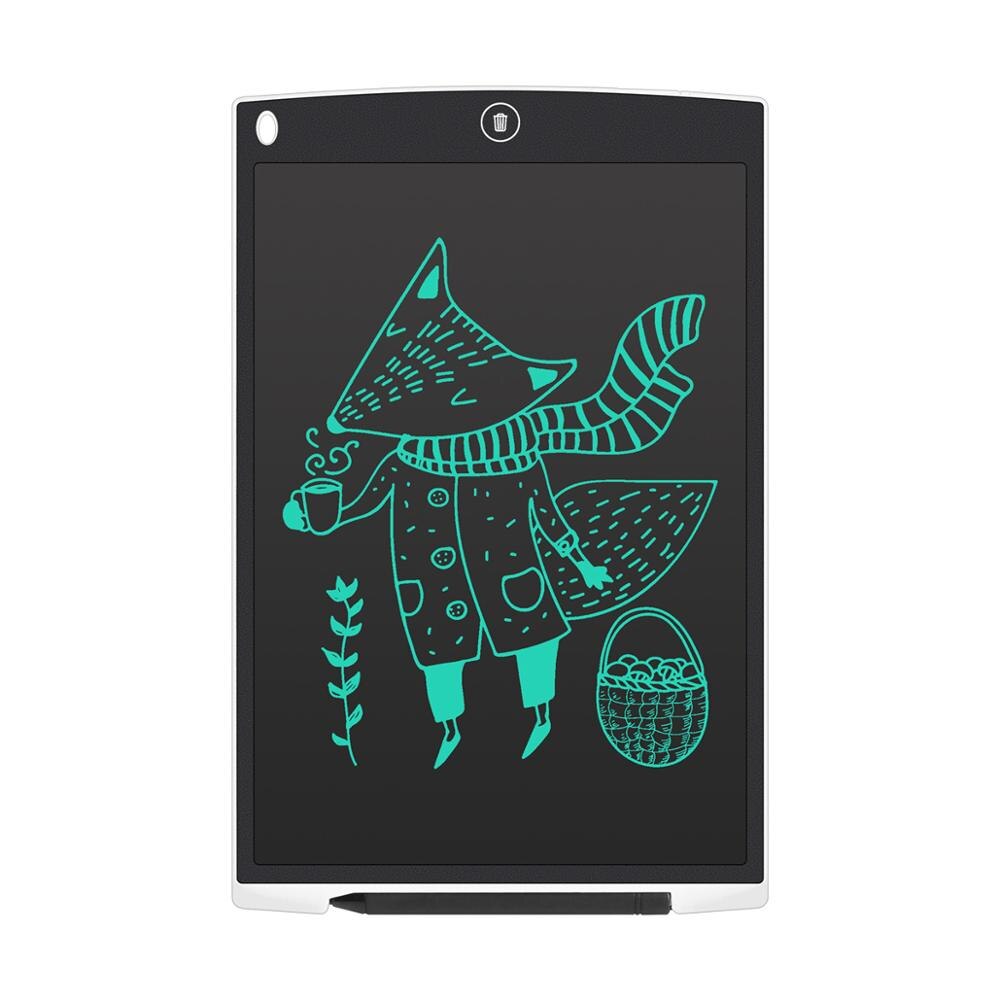 LCD drawing tablet 12 &quot; Digital Drawing Tablet, Writing Pads, Portable Electronic Whiteboard Tablet, Ultra-thin Board with Pen: white
