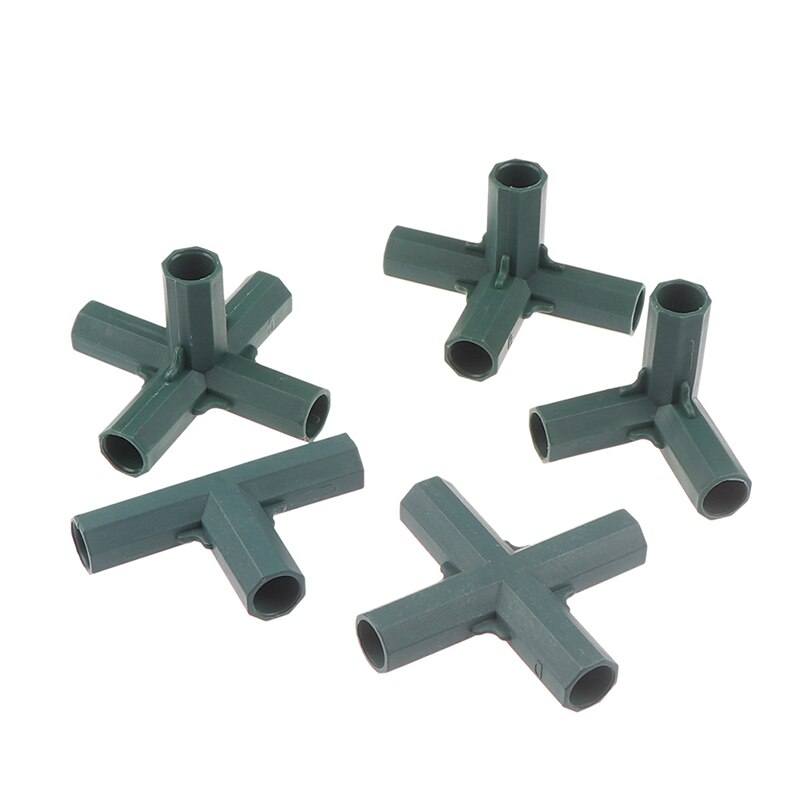 Fitting Stable Support Heavy Duty Greenhouse Frame Building Connector Right Angle 3 4 5-way Connector Garden Tool 16mm