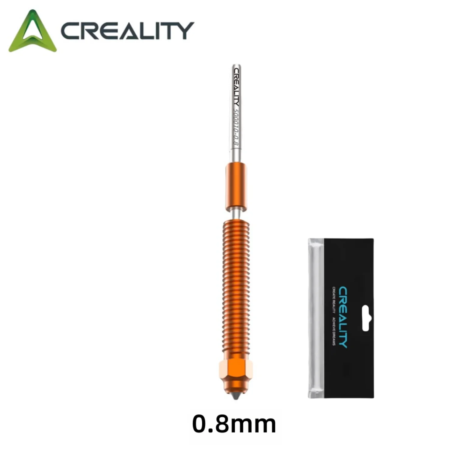 Creality "Unicorn" K2 Plus Hi Combo Quick-Swap Nozzle Kit 0.4mm/0.6mm/0.8mm All-metal integrated Nozzle for K2 Plus Hi Combo: 1.5mm / black