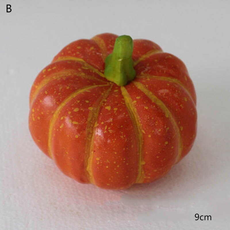 Fausse citrouille décorative d'halloween | Mousse de citrouille réaliste, de Table, de jardin, photographie d'accessoires alimentaires, décors artificiels pour jardins d'enfants