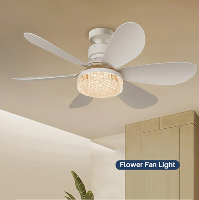 Ventilador de techo moderno con luz LED, de 20 pulgadas para habitación ventilador eléctrico, control remoto para atenuación de sala de estar, estudio, AC85-265V del hogar: Default Title