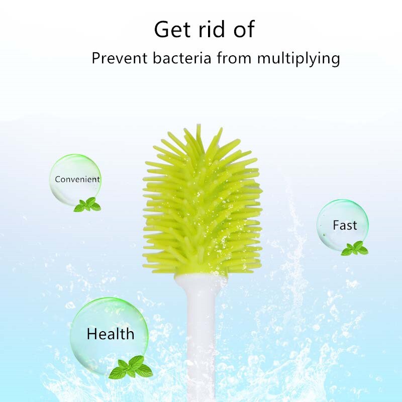 Garrafa de leite escova design exclusivo garrafas de bebê esfregando ferramenta de limpeza de silicone cozinha cleaner frasco de bebê cabeça redonda escova