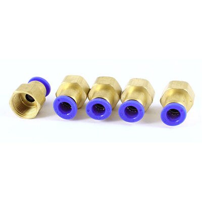 3/8 PT Female Thread to 8mm Air Pneumatic Pipe Straight Quick Coupler 5 Pieces
