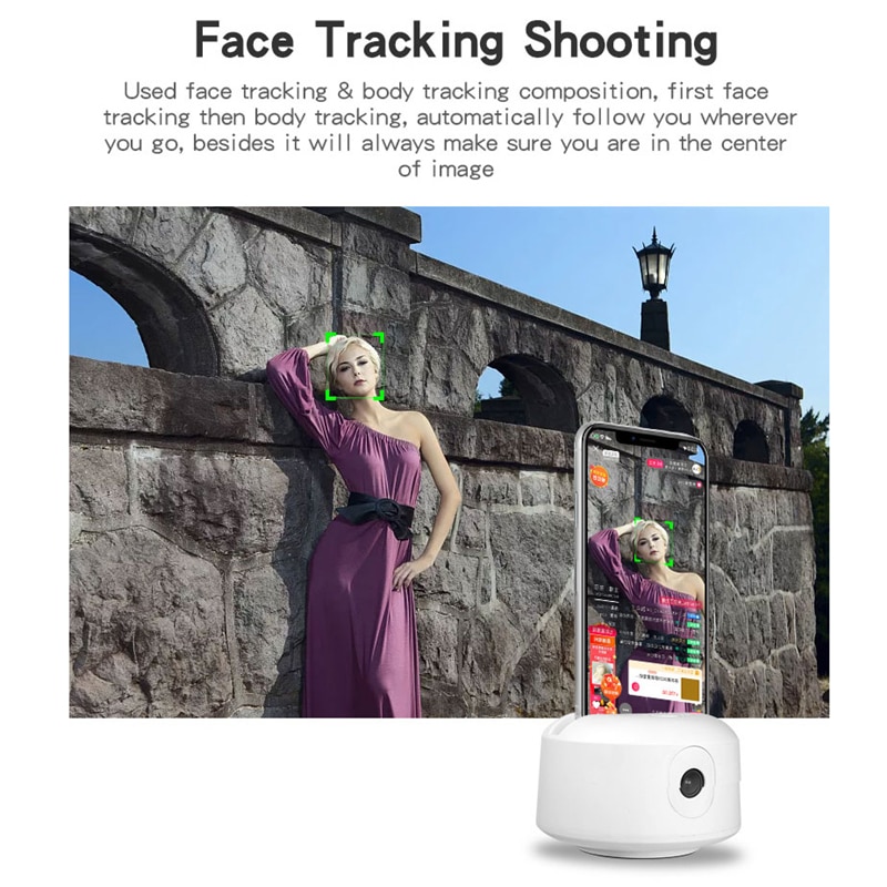 360 ° smart tracking mobilholder smart gimbal auto objekt ansigtssporing ai intelligent selfie gimbals kamera til smartphone