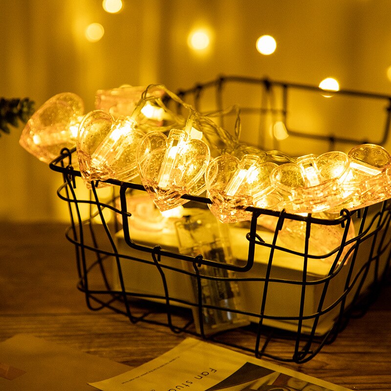 3m 10m LED String lights Card Photo Clip Holder Fairy Garland For Christmas Year Birthday Wedding Party Decoration lamp Deco