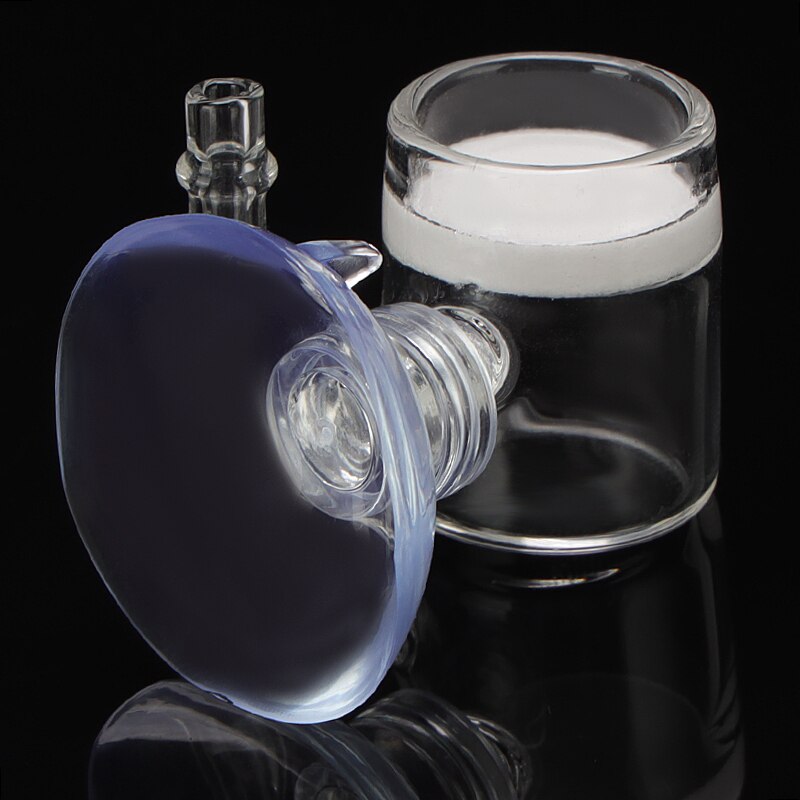 Akvarium  co2 diffuser glas platt vattenraffinör fisktank sugkopp vattenväxter tank mossa  co2 atomizer bubbelreaktor