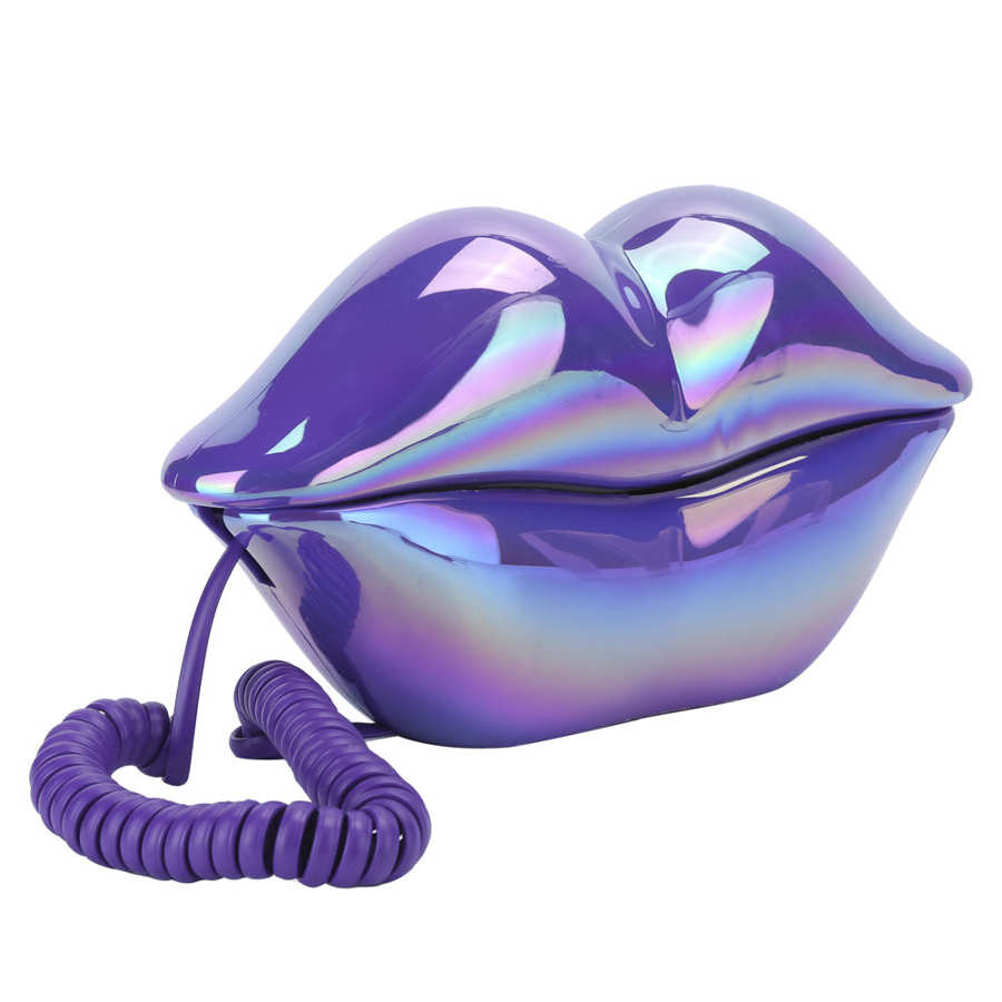 Lippen Telefoon Galvaniseren Desktop Vaste Telefoon Voor Hotel Decoratie Lip-Vormige Telefoons Mond Telefoon Mini Telefoon