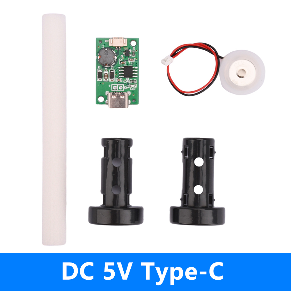 DC5V Ultrasone Spray Luchtbevochtiger Elektronische Verneveling Module Set Universele Bevochtigingsmodule TYPE-C: Bundle5