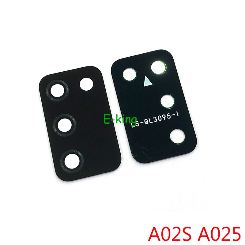 Copriobiettivo in vetro per fotocamera posteriore 2 pezzi per Samsung Galaxy A01 Core A013 A02S A025 A03S A035 con adesivo adesivo