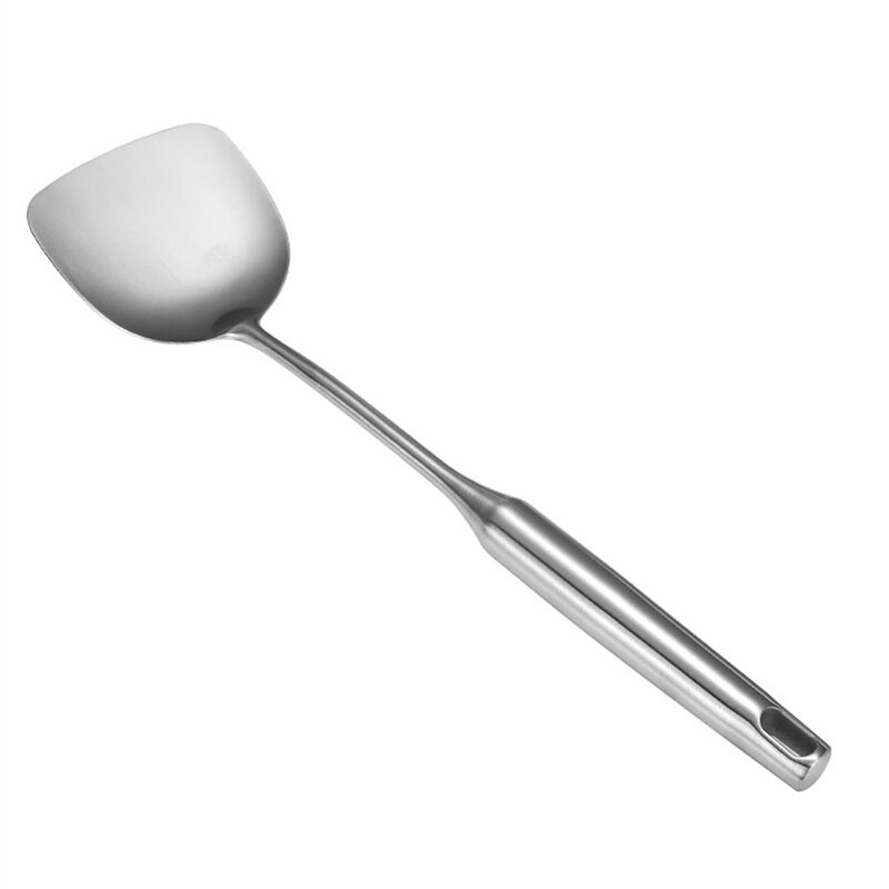 1Pc Kitchen Cooking Tools-Stainless Steel Spatula Soup Spoon Large Colander Scooped Hollow Handle Cooking Shovel Kitchen Cooking
