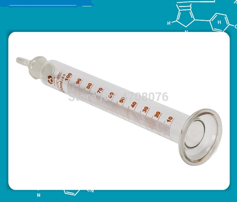 100ml 1pc/- pakke glascylindercylinder med jordstoppet pyrex lab-målecylinder til kemisk eksperiment borosilikat