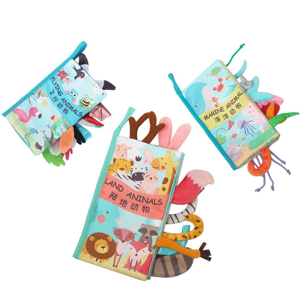 Doek Boek Baby Kids Jongens Meisjes Intelligentie Ontwikkeling Educatief Speelgoed Draagbare Lovele Print Trendy Doek Boek
