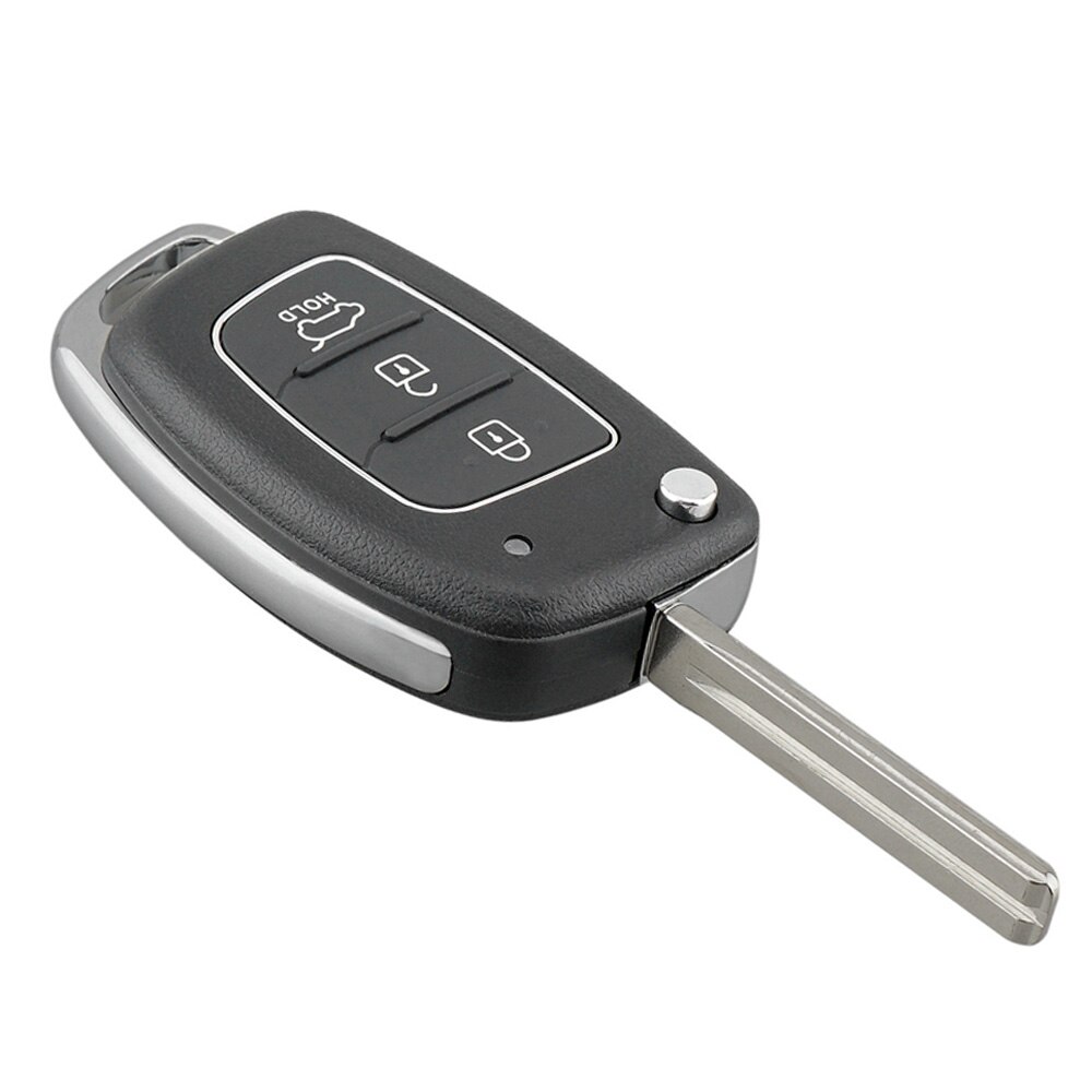 3 Button Flip Folding Car Key Case Shell Cover Remote Fob Replacement For Hyundai I10 I20 I40 IX35 Tucson With Blade