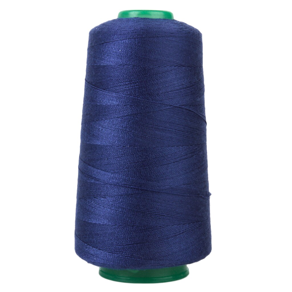 1 pack  of 3000 yard spolar sytråd all ändamål polyester overlock kon för klädsel, duk, draperi, pärlor, quiltning: Mavy blue