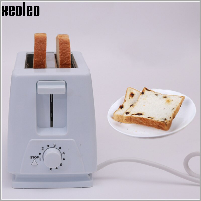 Xeoleo Ontbijt Machine Bakken Brood Machine 2 Plakjes Sandwich Maker Spit Driver Huishoudelijke Kleine Broodrooster Machine Wit 6 Snelheden