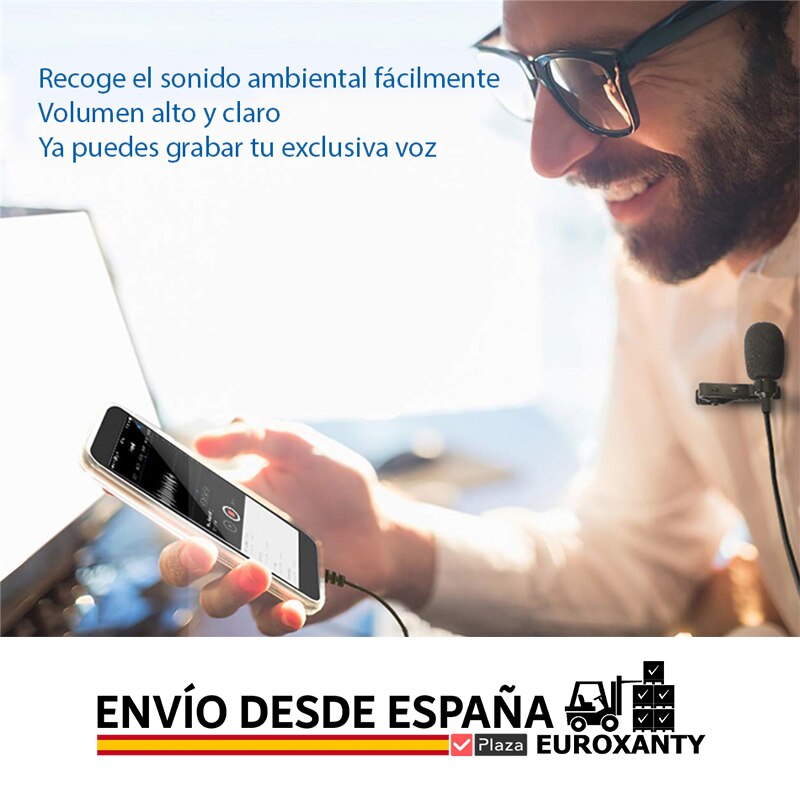 EUROXANTY®| Mini klappe mikrofon | PC mikrofon, Tik Tok, Handy, Mobiltelefon | Kondensator | Laptop | | Platz España