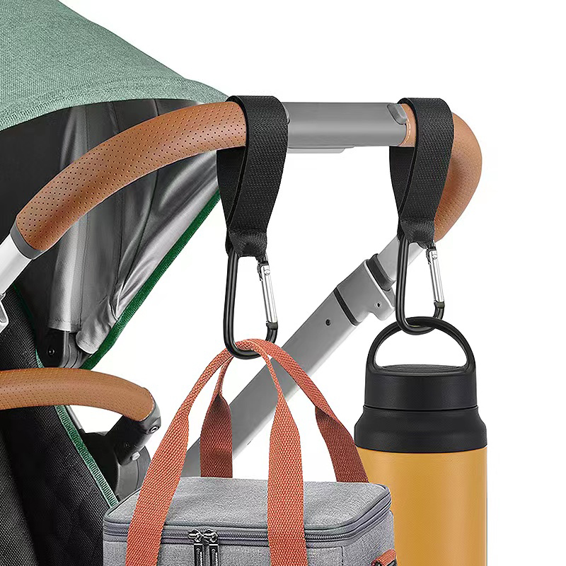 Haki robić wózka dziecięcego klamry z klipsem karabińczyk ze stopu aluminium wózka torba na zakupy wieszak na wózek