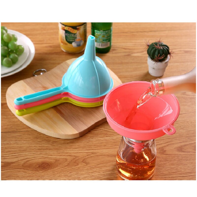 Acessórios de cozinha funil plástico hangable funil para ferramentas de cozinha funil mini distribuidor distribuição óleo gadgets cozinha