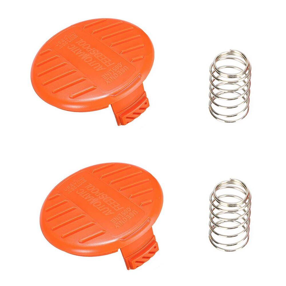 RC-100-P Replacement Spool Cap & Spring Fit For Black & Decker AFS Trimmer 3 Pcs
