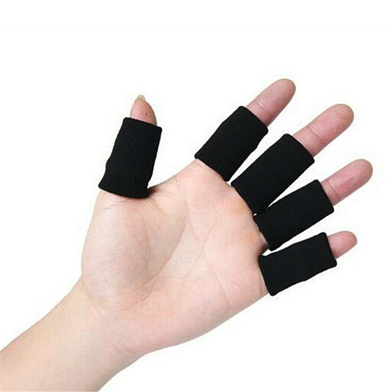 Sport Finger Skena Skydd - 10 st - Elastisk Stödskydd för Finger - Skydd för Basket Volleyboll