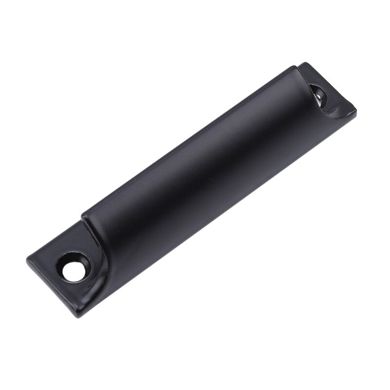 Tiradores de Hebilla blanca negros de aleación de aluminio, manijas gruesas para puertas y ventanas, asas pequeñas para cajones de armarios, manijas para ventanas pequeñas