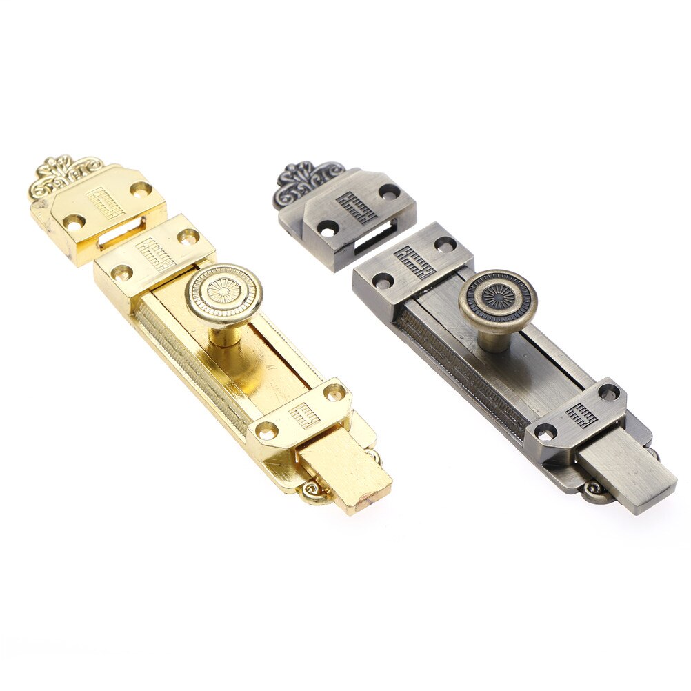 Pestillo de cerradura deslizante de aleación de Zinc para puerta Vintage, Perno de barril, bronce, para muebles