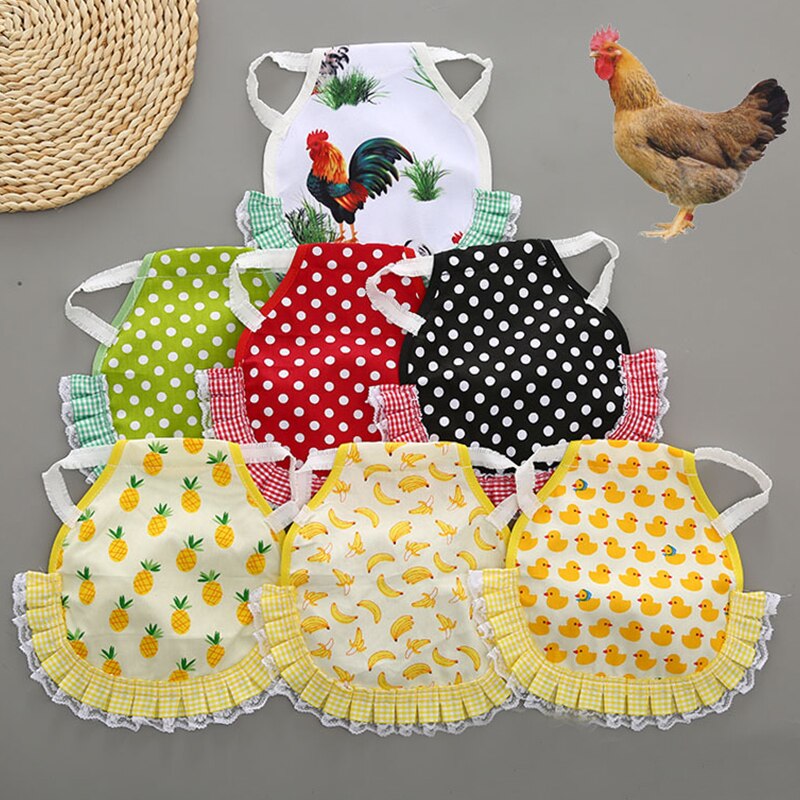 Various styles Hen Apron Elastic Small Pet Feather Protection Retainer Rooster Pattern Tail Protector Hen Chicken Saddle Apron