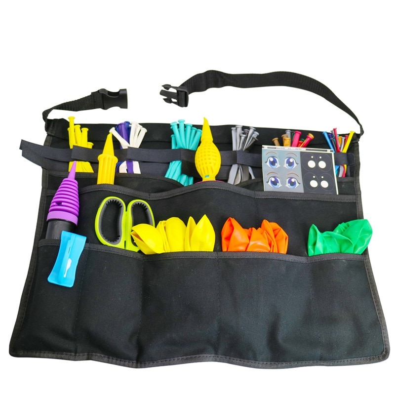 Multi Pocket Apron Tool for Magic Balloon Clown Show Balloon Tool Bag Accessories Magic Bag