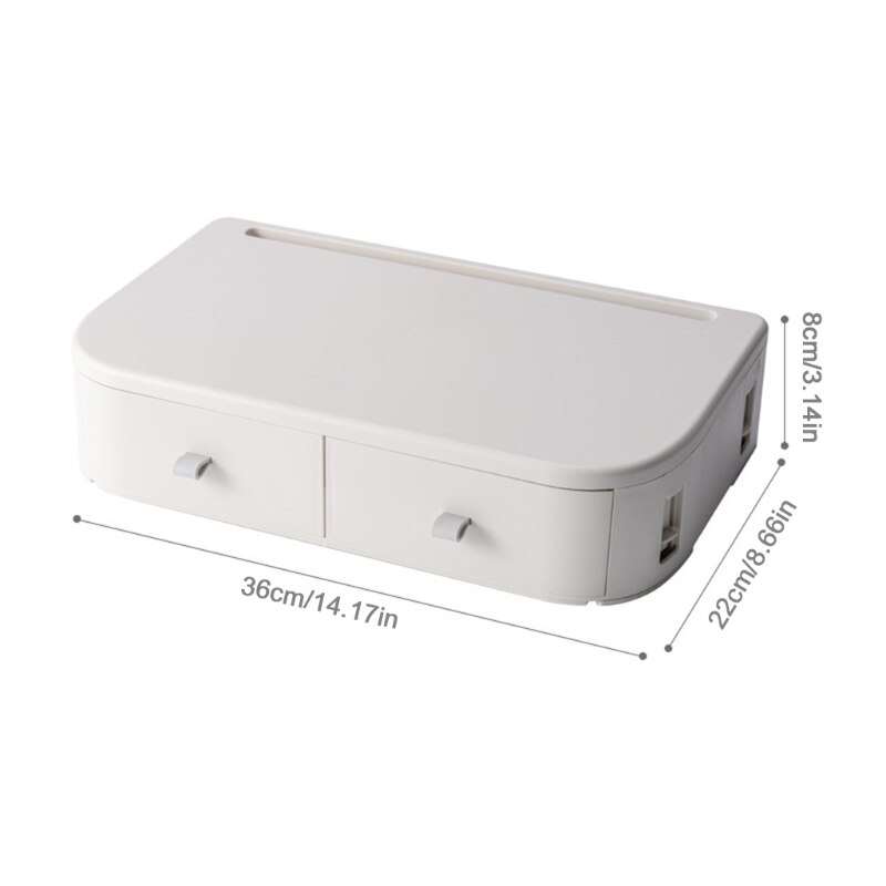 Desktop Computer Shelf Sundries Drawer Storage Box Office Neck Protector Computer Monitor Shelf Increase Display Base