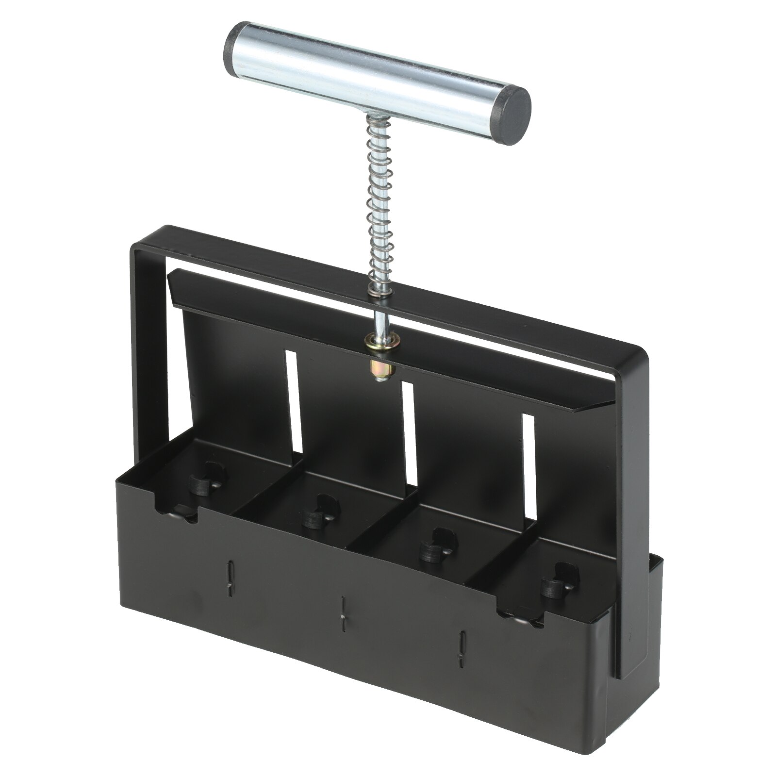 2-Inch Bodem Blok Maker Bodem Blokkeren Tool Handheld Bodem Blocker Met Dibbles Dibbers Voor Tuin Prep Zaailing Bodem blok Maker: Black Soil blocker