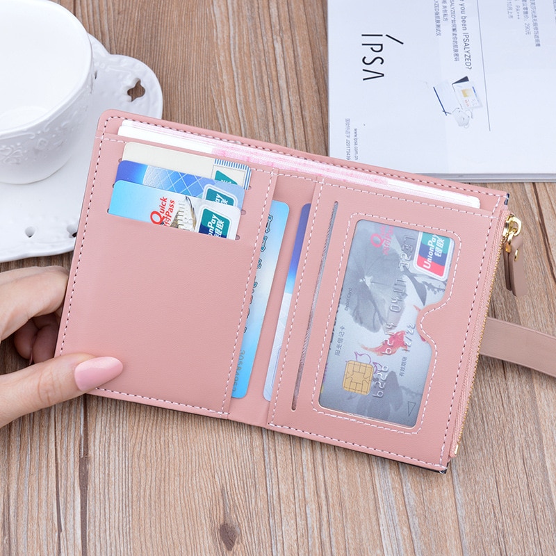 Women's Wallet Short Women Coin Purse Wallets For Woman Card Holder Small Ladies Wallet Female Hasp Mini Clutch For Girl