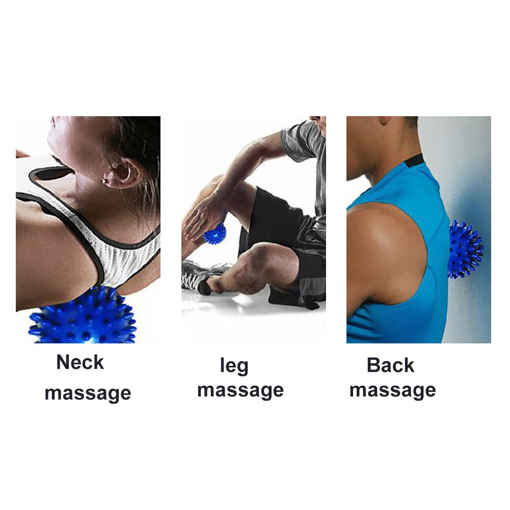 3Stck stachelig Fuß Rolle Massage Ball Körper Entspannen Schmerzen Linderung Zurück Bein Massagegerät einstellen