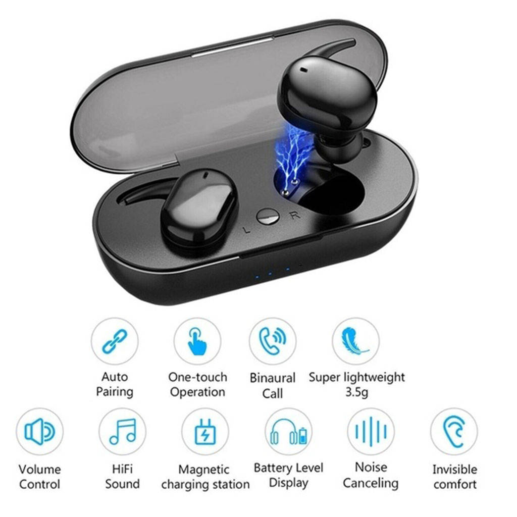 Y30 in- øret bluetooth 5.0 tws øretelefoner ørepropper god lyd berøringskontrol vandtæt ipx 5 hovedtelefoner stemmeannullering ørestykket øreprop