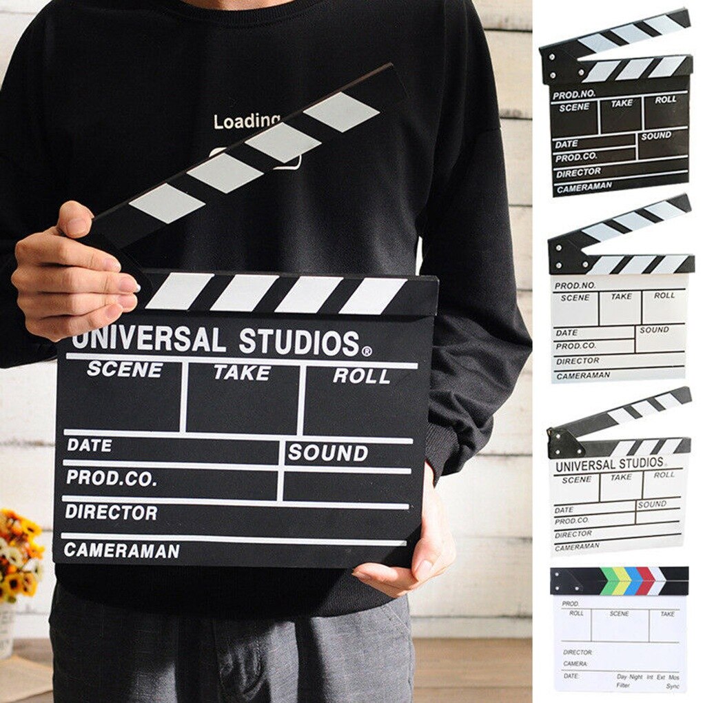 Réalisateur Film Clap Action scène claqueur conseil en bois Film Clap ardoise théâtre fête décoration Film claqueur conseil