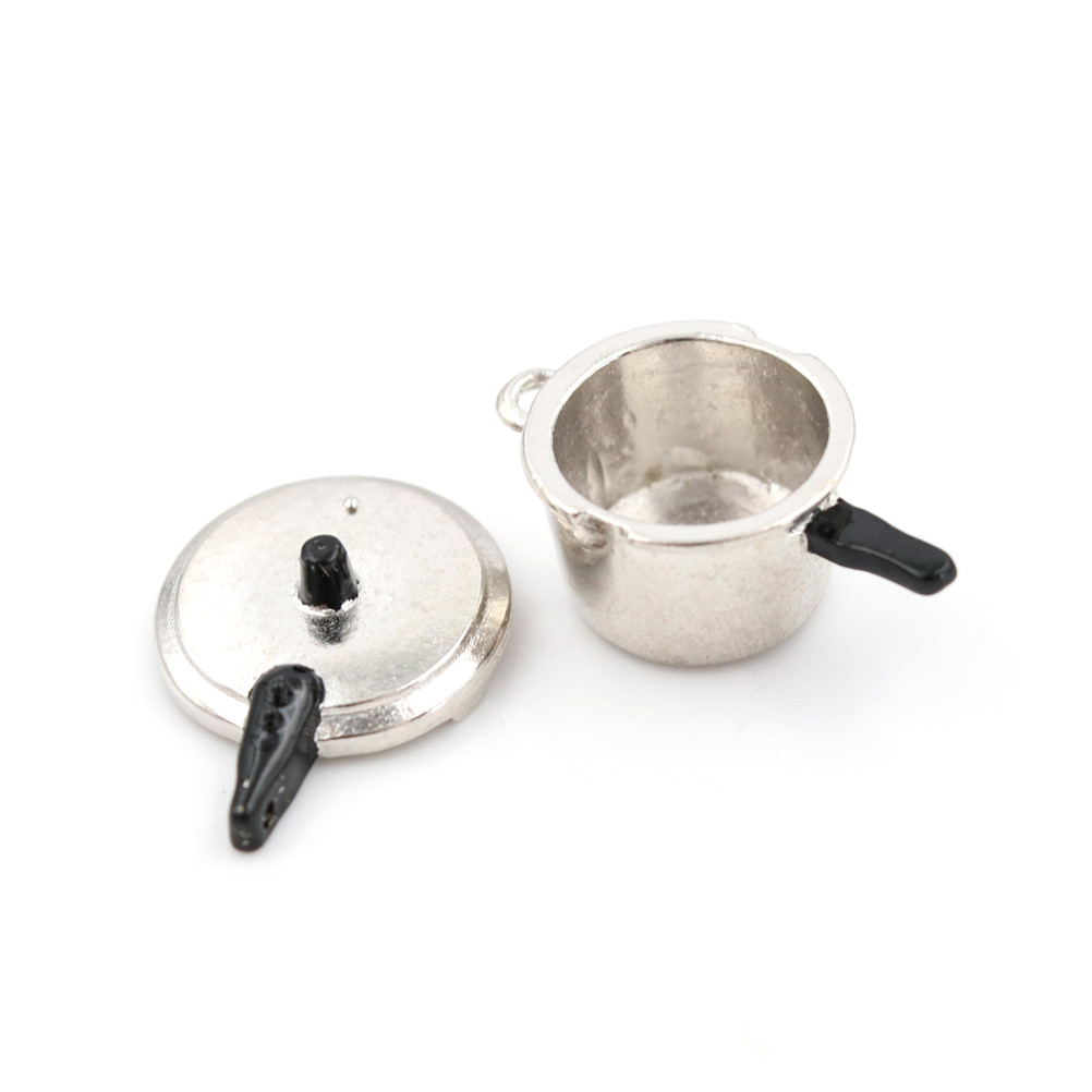 Cooking Utensil Pressure Cooker Autoclave Toy Simulation Kitchen Tools 1:12 Scale Dollhouse Miniature Kitchen
